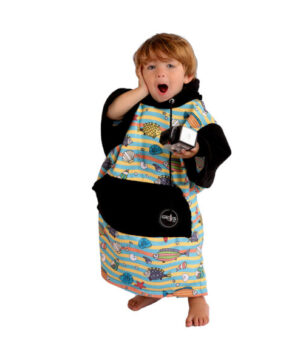 Poncho kids de toalla microfibra Mundo Marino