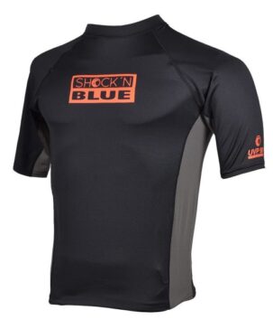 Shock'N Blue remera lycra adulto m/corta combinada estampada