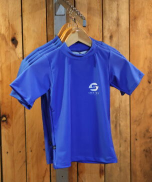 Surfer remera lycra niño m/corta lisa estampada